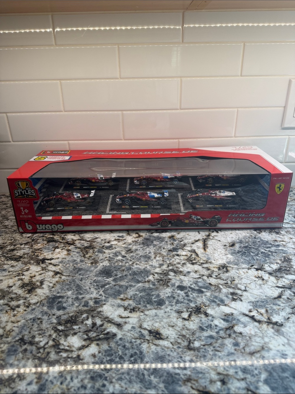 Burago 1:43 Scale Ferrari Formula F1 Die Cast Racing Car 6-pack Set New In Box